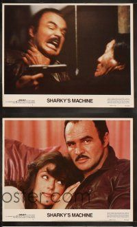 9p431 SHARKY'S MACHINE 8 LCs '81 Burt Reynolds, Vittorio Gassman, Rachel Ward, Charles Durning