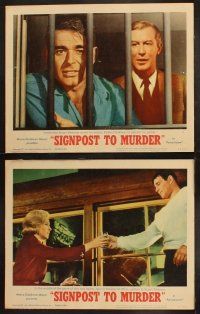 9p434 SIGNPOST TO MURDER 8 LCs '65 Joanne Woodward, Stuart Whitman, are we all potential killers?