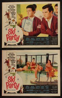 9p441 SKI PARTY 8 LCs '65 Frankie Avalon, Dwayne Hickman, snow a go-go!