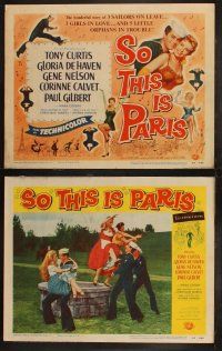 9p450 SO THIS IS PARIS 8 LCs '54 sailor Tony Curtis is on leave and in love with Gloria DeHaven!