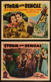 9p463 STORM OVER BENGAL 8 LCs '38 Patric Knowles, Richard Cromwell, pretty Rochelle Hudson!