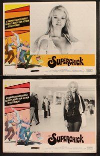 9p471 SUPERCHICK 8 LCs '73 kung fu martial arts, sexy & always ready for action... of any kind!