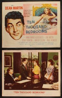 9p487 TEN THOUSAND BEDROOMS 8 LCs '57 Dean Martin & sexy Anna Maria Alberghetti, gorgeous Eva Bartok