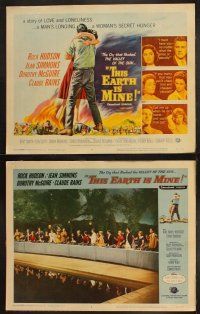 9p494 THIS EARTH IS MINE 8 LCs '59 Rock Hudson, Jean Simmons, Dorothy McGuire, Claude Rains!