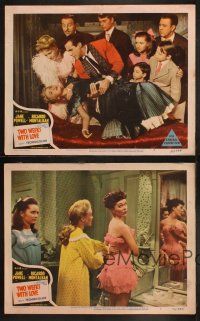 9p772 TWO WEEKS WITH LOVE 4 LCs '50 sexy Jane Powell, Ricardo Montalban, Ann Harding!