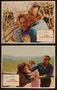 9p523 WALK IN THE SPRING RAIN 8 LCs '70 romantic images of Anthony Quinn & Ingrid Bergman!