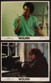 9p549 WOLFEN 8 LCs '81 Albert Finney, Gregory Hines, Diane Venora, werewolf horror!