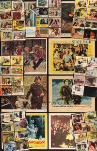 9r108 LOT OF 322 LOBBY CARDS '51 - '74 many great images from 63 different titles!