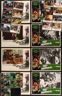 9r124 LOT OF 29 LOBBY CARDS '50s-90s Swarm, Beast Must Die, Land of the Minotaur & more!