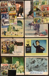 9r125 LOT OF 27 PAINTED OVER LOBBY CARDS '60s-70s great titles in poor to fair condition!
