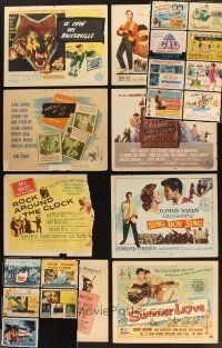 9r130 LOT OF 21 TITLE LOBBY CARDS '50s-60s great titles in poor to fair condition!