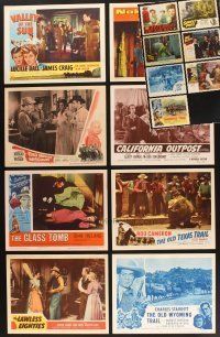 9r133 LOT OF 15 LOBBY CARDS '40s-50s great images from mostly cowboy western movies!
