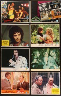 9r138 LOT OF 12 LOBBY CARDS WITH VISA STICKERS '60s-80s Elvis, Rolling Stones & more!