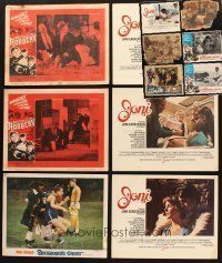 9r139 LOT OF 12 LOBBY CARDS '30s-80s images from movies over a many decades!