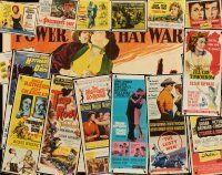9r150 LOT OF 17 FOLDED HALF-SHEETS, INSERTS, & AUSTRALIAN DAYBILLS OF SUSAN HAYWARD MOVIES '40s-60s