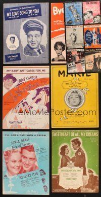 9r160 LOT OF 12 SHEET MUSIC '30s-40s great romantic songs from musicals!