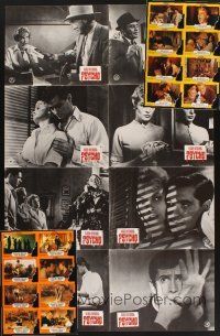 9r183 LOT OF 3 FOLDED ALFRED HITCHCOCK REISSUE GERMAN LOBBY CARD POSTERS '80s Psycho & more!