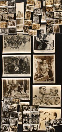 9r195 LOT OF 61 8X10 STILLS '30s-50s variety of images from war movies to cowboy westerns & more!