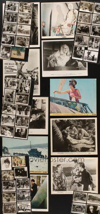 9r205 LOT OF 54 8x10 STILLS '50s-70s great images from a variety of movies, some in color!
