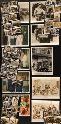9r207 LOT OF 52 8x10 STILLS '50s great images from a variety of movies, some in color!