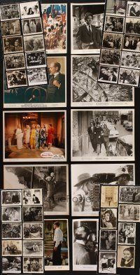 9r221 LOT OF 48 COLOR AND B&W 8X10 STILLS '30s-70s great images over several decades of movies!