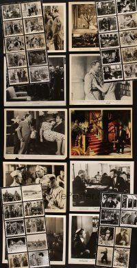 9r222 LOT OF 48 8X10 STILLS '30s-70s many images over several decades of movies!