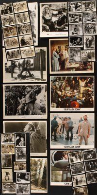 9r225 LOT OF 46 8x10 STILLS '50s-70s great images from several decades of movies, a few in color!