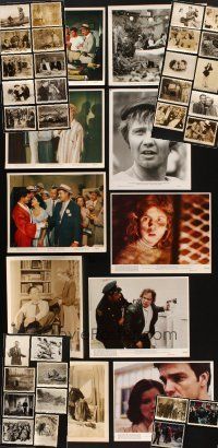 9r230 LOT OF 41 8x10 STILLS '40s-80s a variety of images over several decades, some in color!