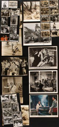 9r233 LOT OF 38 8x10 STILLS '50s-70s many images from a variety of movies, a few in color!
