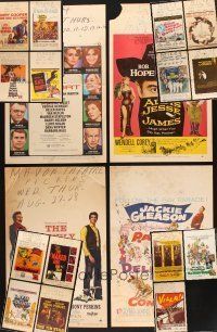 9r260 LOT OF 19 FOLDED & UNFOLDED WINDOW CARDS '50s-60s great images from a variety of movies!