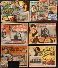 9r267 LOT OF 19 MEXICAN LOBBY CARDS '60s-70s great images from a variety of different movies!