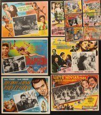 9r269 LOT OF 12 MEXICAN LOBBY CARDS '50s great images from a variety of movies!