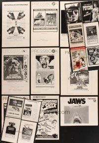 9r274 LOT OF 19 UNCUT HORROR PRESSBOOKS '55-84 Jaws, THX 1138, Gigantis The Fire Monster & more!