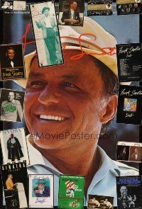 9r294 LOT OF 14 UNFOLDED FRANK SINATRA POSTERS '70s-00s cool images of the music/screen legend!