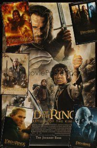 9r302 LOT OF 6 UNFOLDED LORD OF THE RINGS: RETURN OF THE KING COMMERCIAL POSTERS '03 Peter Jackson