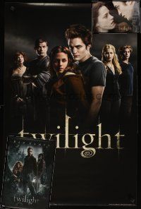 9r304 LOT OF 3 UNFOLDED TWILIGHT COMMERCIAL POSTERS '08 Stephanie Meyer, vampires & werewolves!