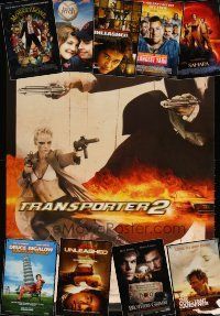 9r327 LOT OF 21 UNFOLDED DOUBLE-SIDED ONE-SHEETS '88 - '05 Transporter 2, Unleashed & more!
