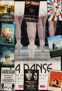 9r331 LOT OF 13 UNFOLDED DOUBLE-SIDED ONE-SHEETS '06 - '12 images from mostly arthouse movies!