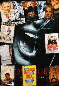 9r338 LOT OF 30 UNFOLDED MOSTLY DOUBLE-SIDED ONE-SHEETS '99 - '08 images from arthouse movies!