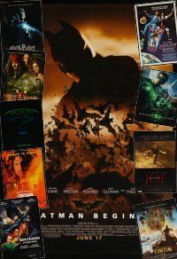 9r345 LOT OF 20 UNFOLDED MOSTLY DOUBLE-SIDED ONE-SHEETS '89 - '11 Batman Begins, Green Lantern