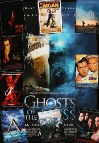 9r353 LOT OF 29 UNFOLDED DOUBLE-SIDED & SINGLE-SIDED ONE-SHEETS '87-09 Ghosts of the Abyss +more!