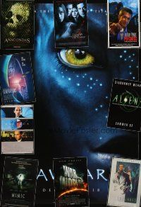 9r359 LOT OF 18 UNFOLDED MOSTLY HORROR/SCI-FI DOUBLE-SIDED & SINGLE-SIDED ONE-SHEETS '80s-00s Avatar