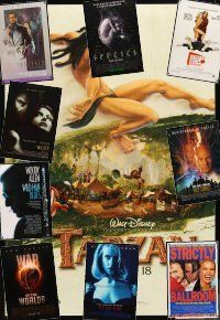 9r362 LOT OF 16 UNFOLDED DOUBLE-SIDED & SINGLE-SIDED ONE-SHEETS '78 - '05 Tarzan, Wolf +more!
