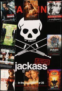 9r382 LOT OF 28 UNFOLDED ONE-SHEETS '93 - '06 Jackass, Babel, You've Got Mail & more!