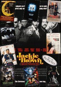 9r391 LOT OF 14 UNFOLDED AND FORMERLY FOLDED ONE-SHEETS '86 - '03 Jackie Brown, Batman & more!
