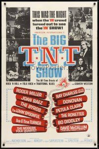 9r031 BIG T.N.T. SHOW 1sh '66 all-star rock & roll, traditional blues, country western & folk rock!