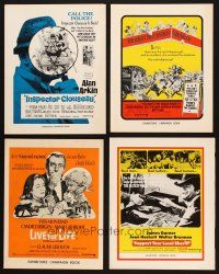 9r177 LOT OF 4 ENGLISH PRESSBOOKS '60s Inspector Clouseau, Night They Raider Minsky's & more!