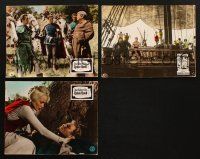 9r182 LOT OF 3 GERMAN LOBBY CARDS '60s The Adventures of Robin Hood & Samson re-releases!