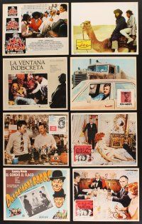 9r142 LOT OF 8 SPANISH/U.S. & MEXICAN LOBBY CARDS '70s images froma variety of different movies!