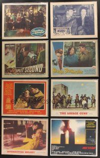 9r118 LOT OF 97 LOBBY CARDS '50 - '80 great images from a variety of different movies!